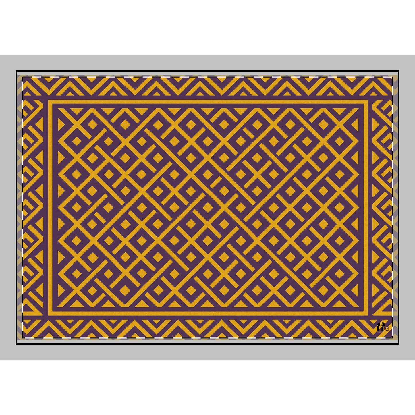 Brown Moroccan Pattern Indoor Accent Rug