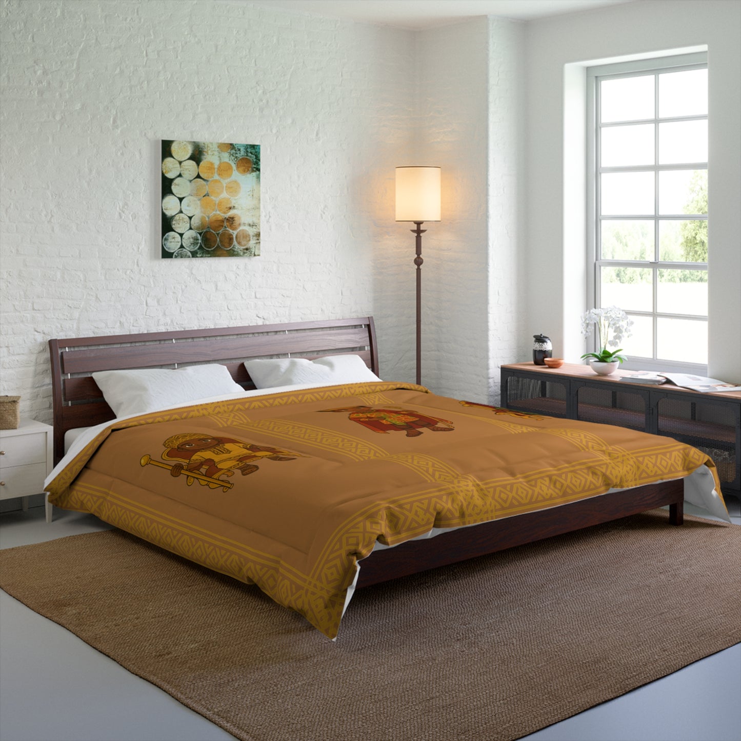 African Prince Comforter – Brown & Gold Royal Kids Bedding