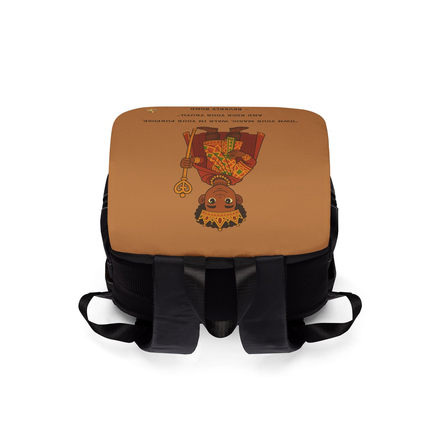African Prince Backpack — Brown Casual Shoulder Bag