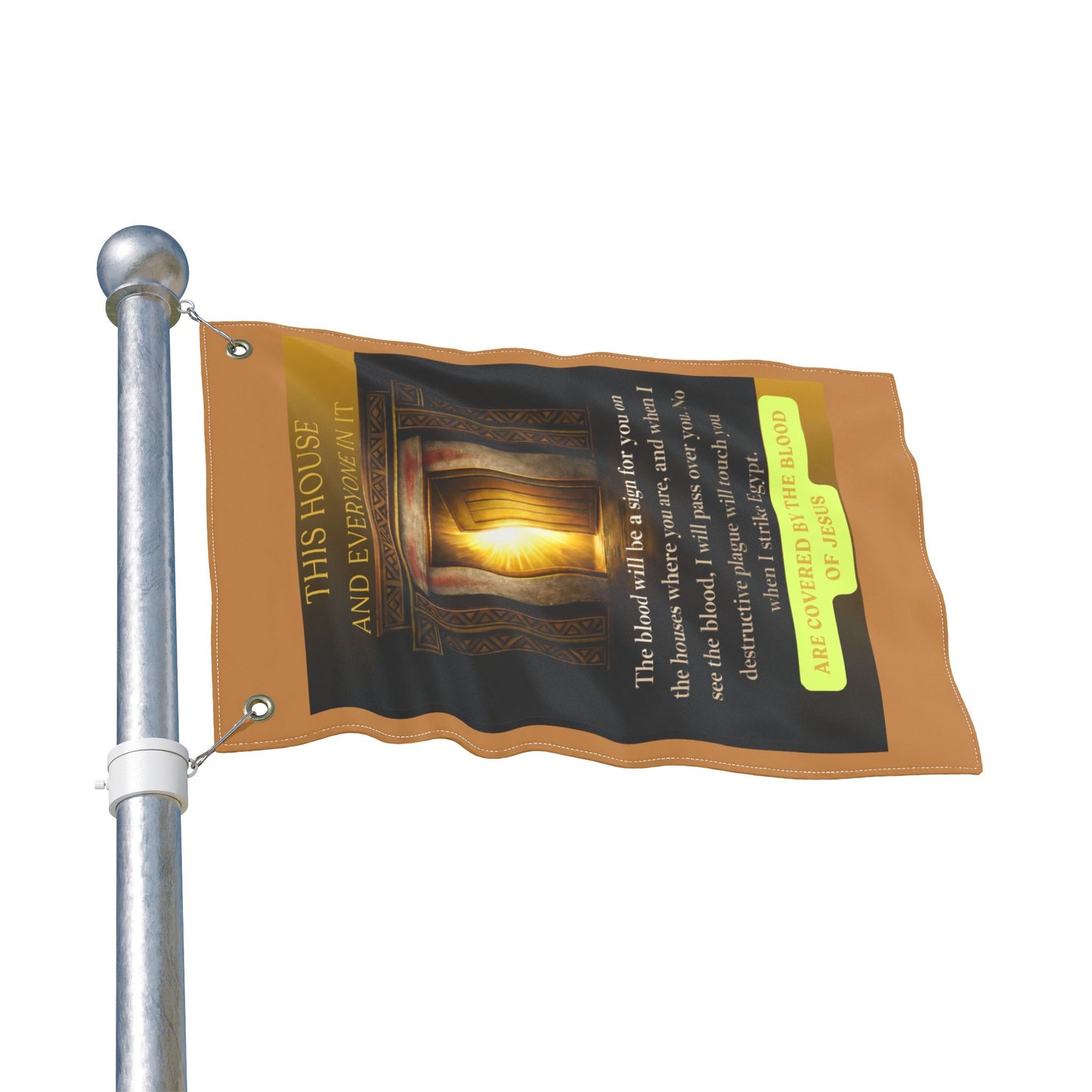 Covered Inspirational Garden Flag