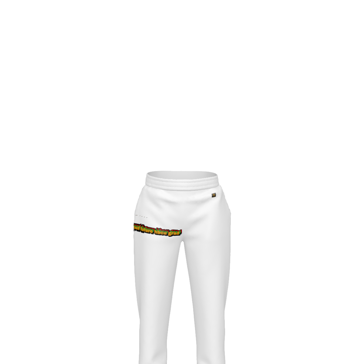Proud Future HBCU Unisex Graffiti Joggers in White