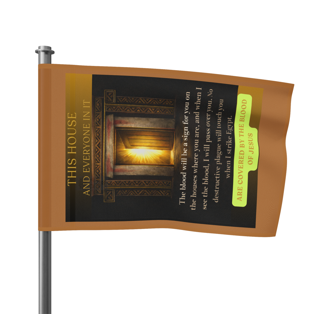 Religious Home Flag — "This House and Everyone in It" Prayer Banner
