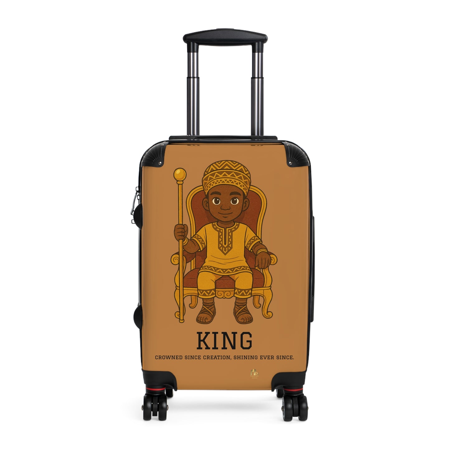 Kids Brown Prince Suitcase – Crowned Prince Travel Luggage
