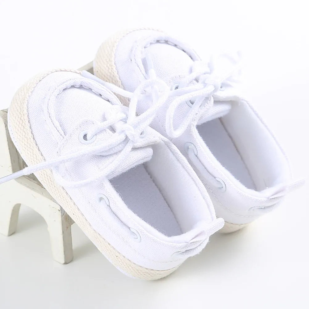 Baby Boys' Canvas Slip-On Boat Shoes