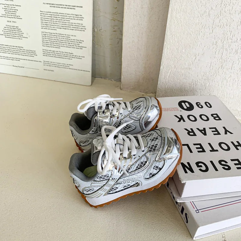 Boys Metallic Sneakers