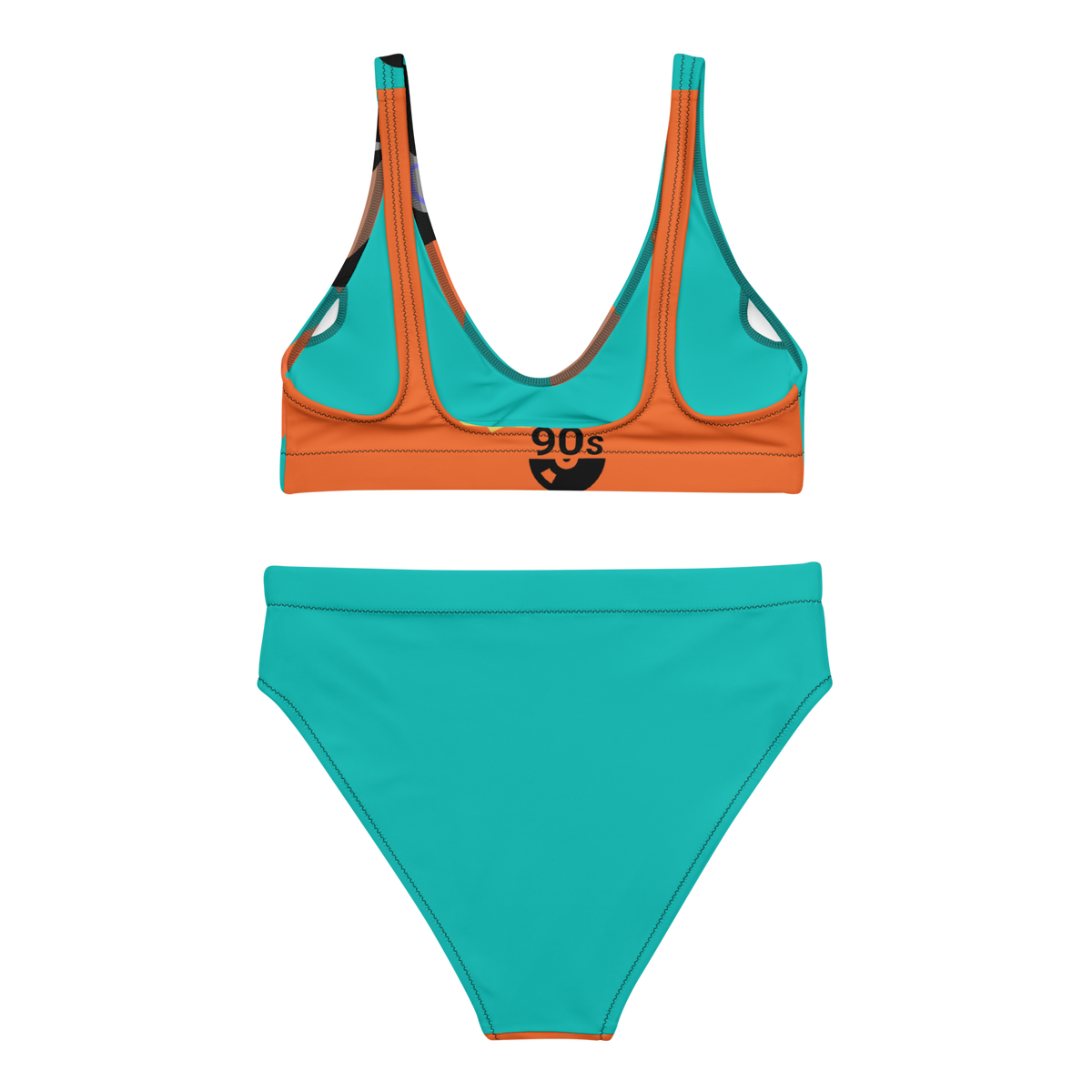 Golden Age Hip Hop High-Waisted Bikini Set
