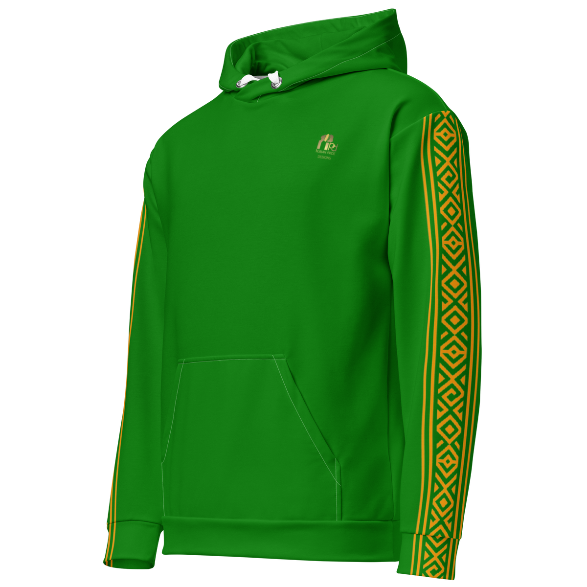 Nubian Pride Tribal Youth Unisex Hoodie in Green