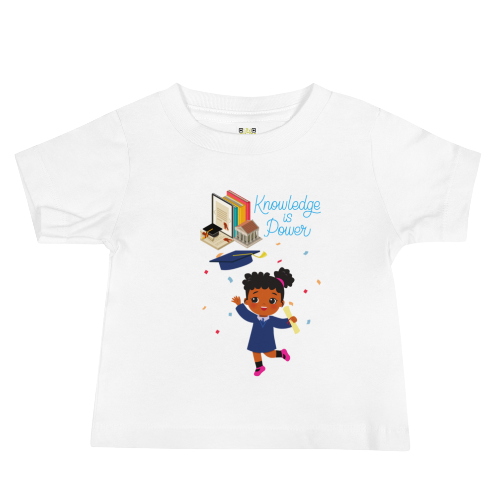 Knowledge Is Power Baby Jersey Tee for Girls