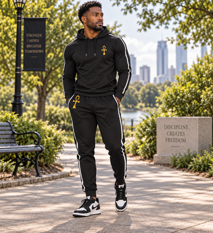 Ankh Energy Unisex Joggers in Black