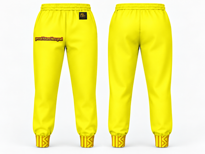 Proud Future HBCU Unisex Graffiti Joggers in Yellow