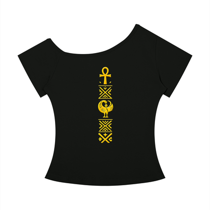 Raised in Culture Womens Off-the-Shoulder Tee