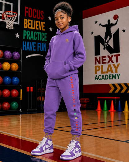 Future Legacy – Proud HBCU Grad Unisex Youth Joggers in Violet