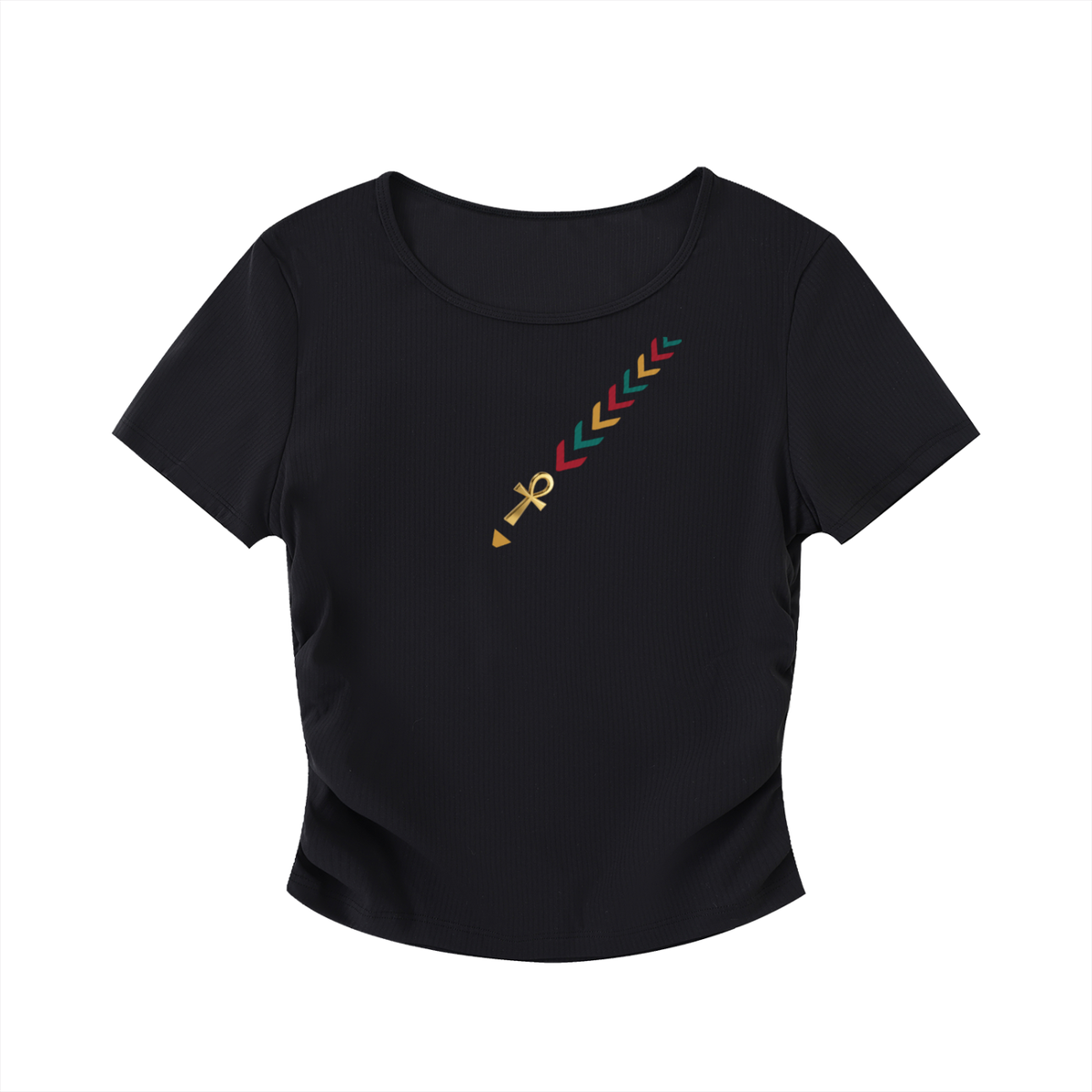 Pan African Ankh Crop Top