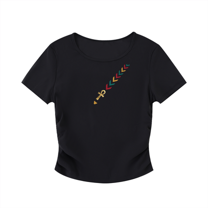 Pan African Ankh Crop Top