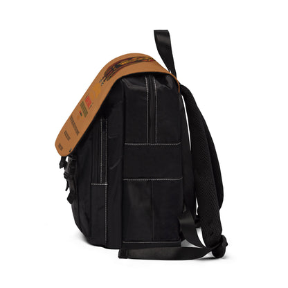 African Prince Backpack — Brown Casual Shoulder Bag