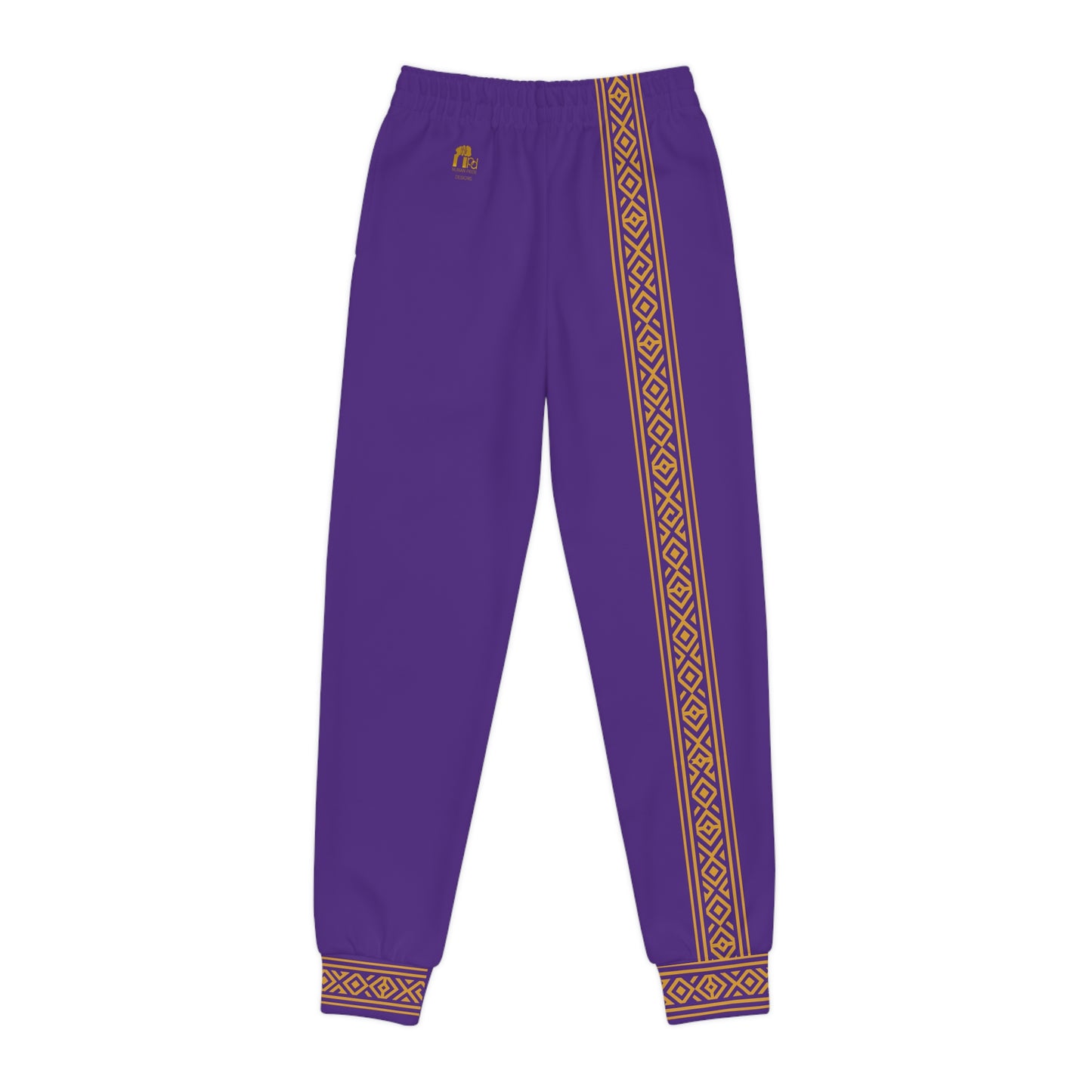 Nubian Pride Purple & Gold Tribal Unisex Joggers