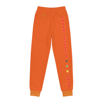 Future Legacy – Proud HBCU Grad Unisex Youth Joggers in Tangerine
