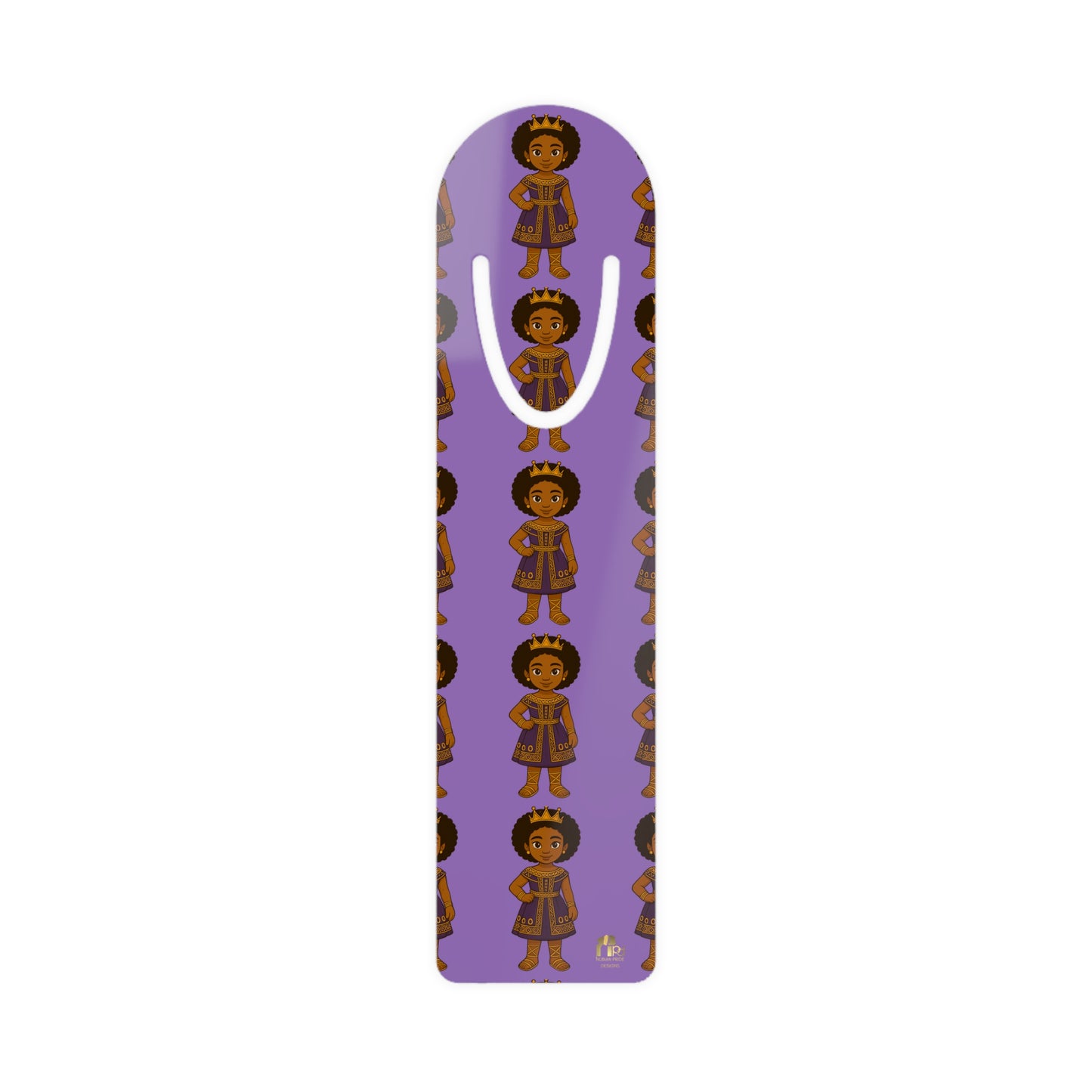 “Little Queen” Aluminum Bookmark – A Playful, Uplifting Companion for Black Girls Who Love to Read