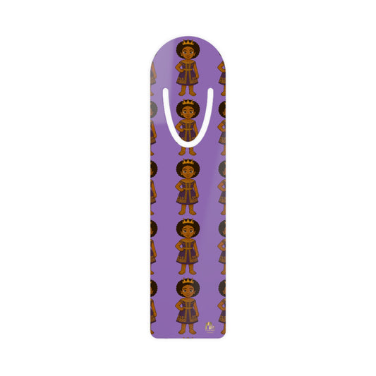 “Little Queen” Aluminum Bookmark – A Playful, Uplifting Companion for Black Girls Who Love to Read