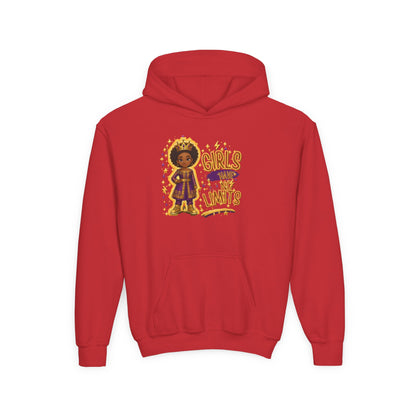 Young Queen – Girl's Empowerment Youth Hoodie