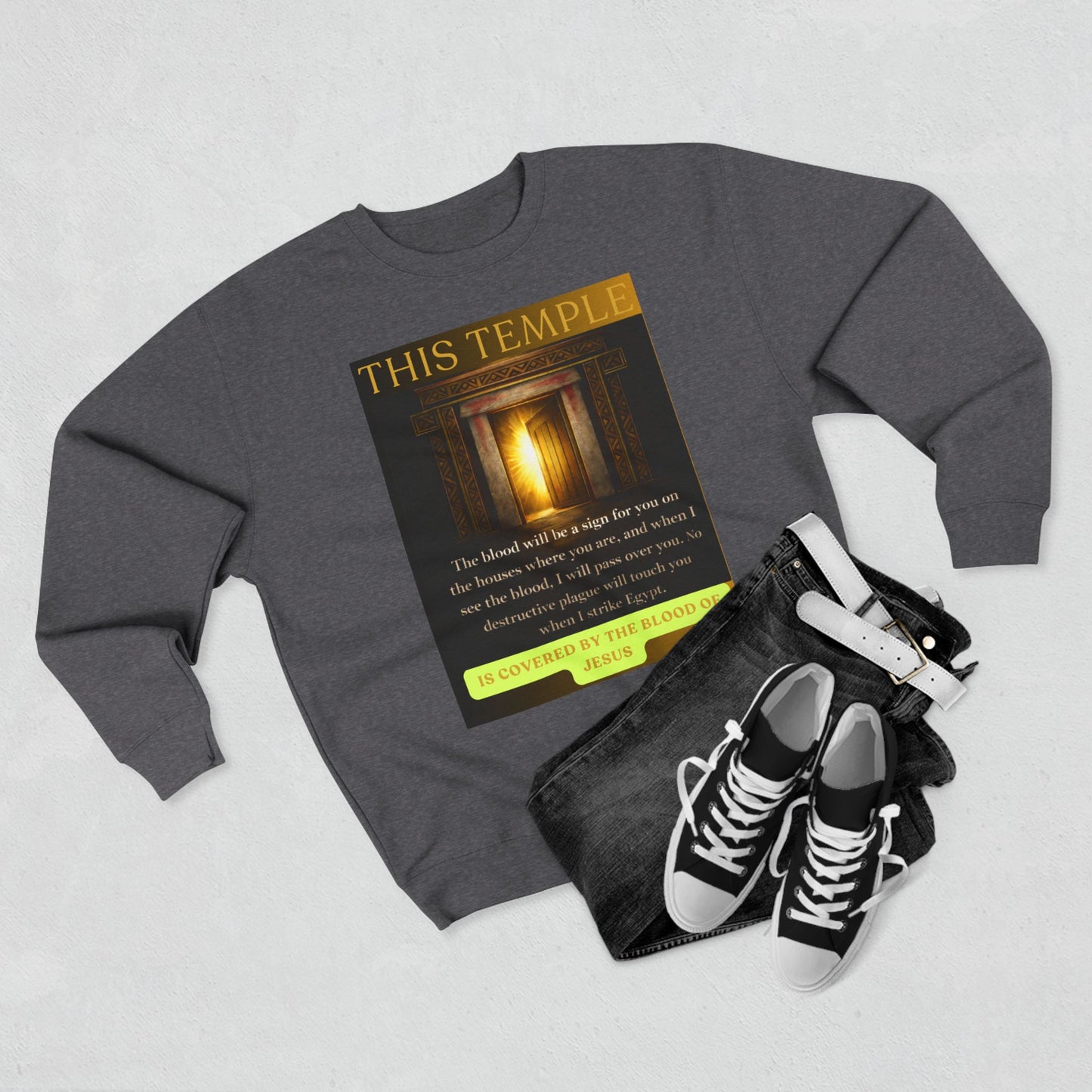 This Temple Covered Unisex Sweatshirt