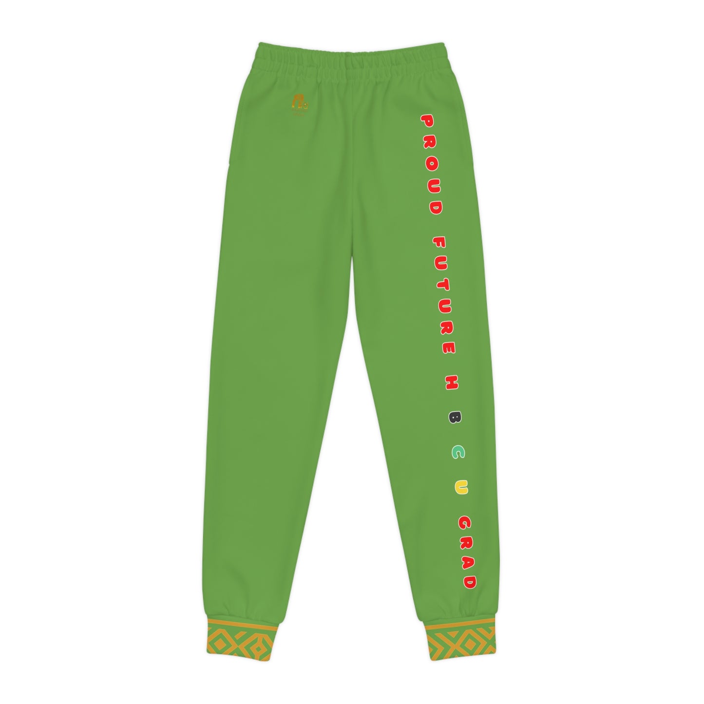 Future Legacy – Proud HBCU Grad Unisex Youth Joggers in Lime Green