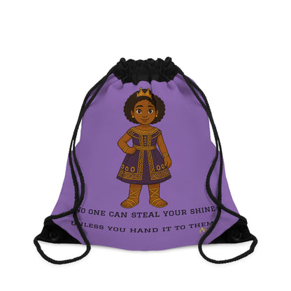 Royal Afro  Princess Drawstring Bag