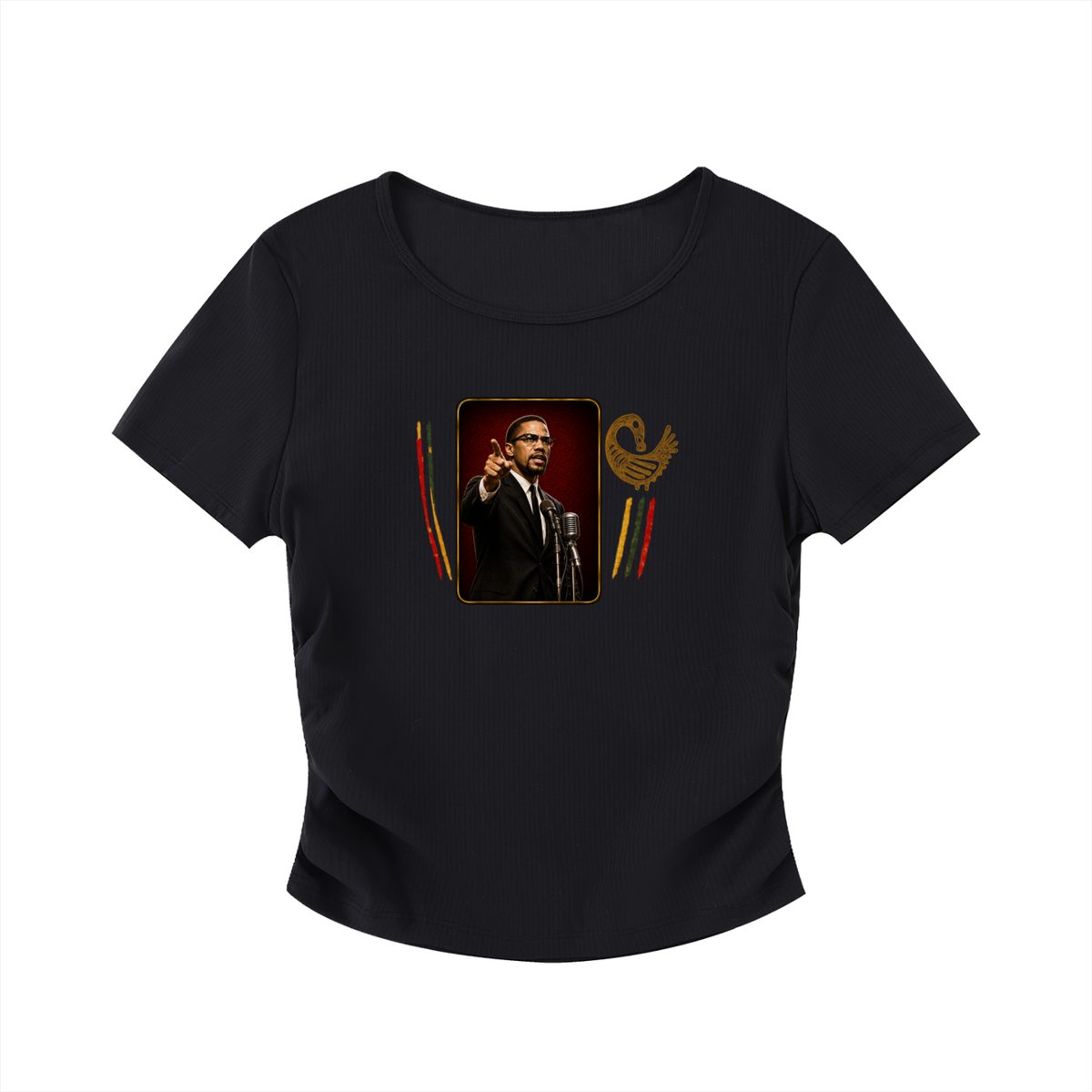 Malcolm Sankofa Crop Top