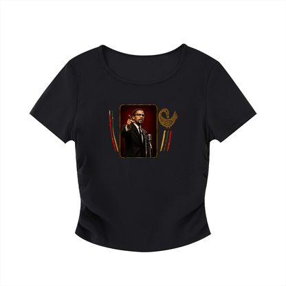 Malcolm Sankofa Crop Top