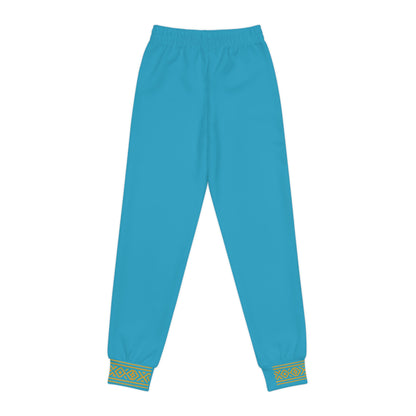 Nubian Pride Turquoise & Gold Tribal Unisex Joggers
