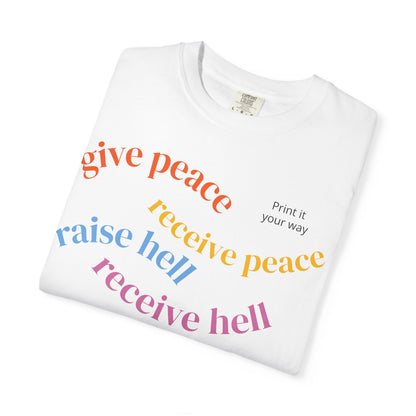 "What Comes Around" Custom Print - "Print it your way" Personalized Graphic Tee