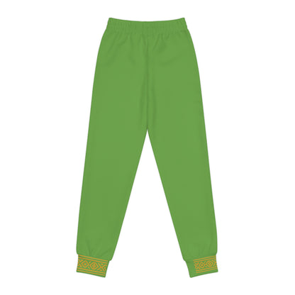 Nubian Pride Lime Green & Gold Tribal Unisex Joggers