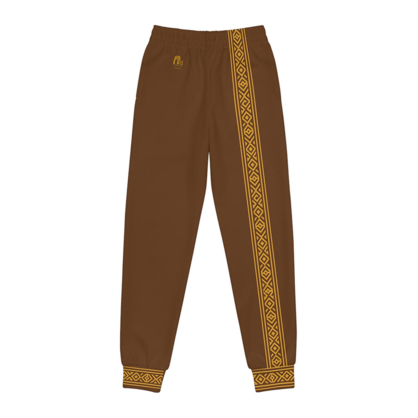 Nubian Pride Brown & Gold Tribal Unisex Joggers