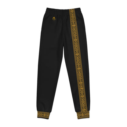 Nubian Pride Black & Gold Tribal Unisex Joggers