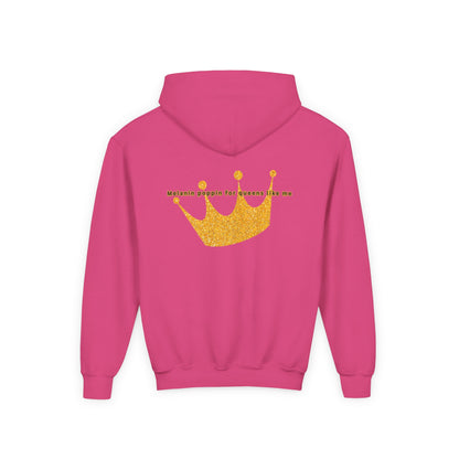 Young Queen – Girl's Empowerment Youth Hoodie