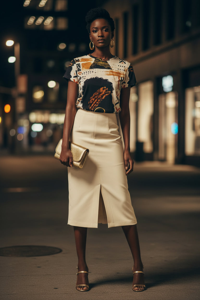 Crowned in Culture Melanin Tee for Women