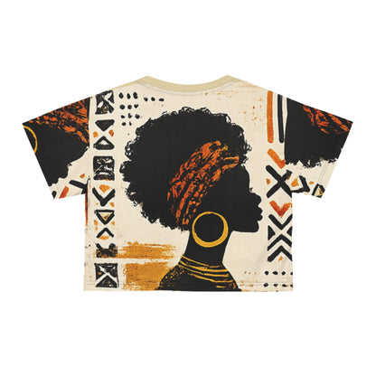 Crowned Roots Afro Queen Crop Top