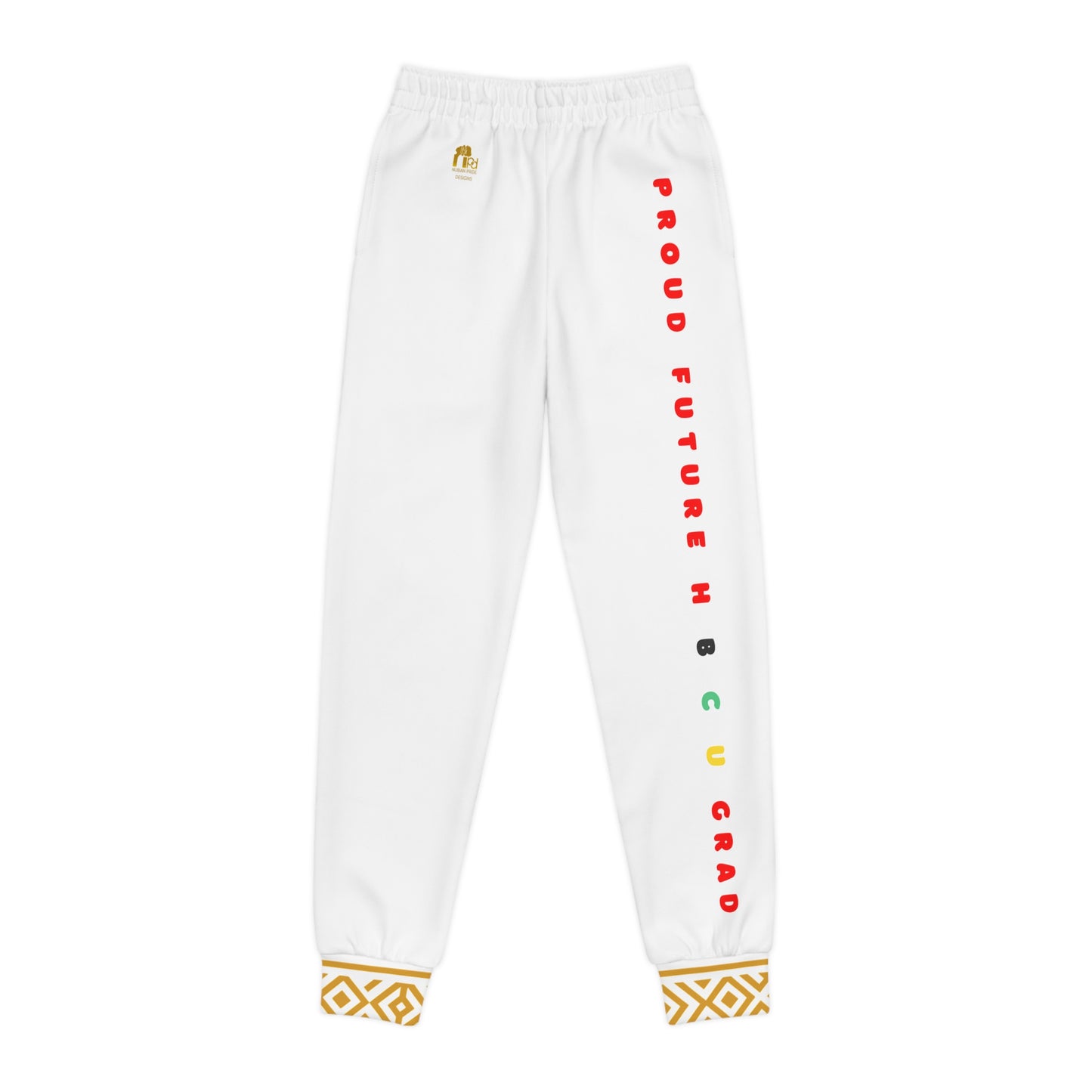 Future Legacy – Proud HBCU Grad Unisex Youth Joggers in White
