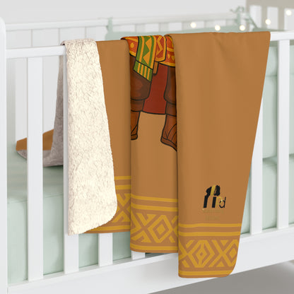 Royal Prince Sherpa Blanket — African Prince Kids Fleece Throw