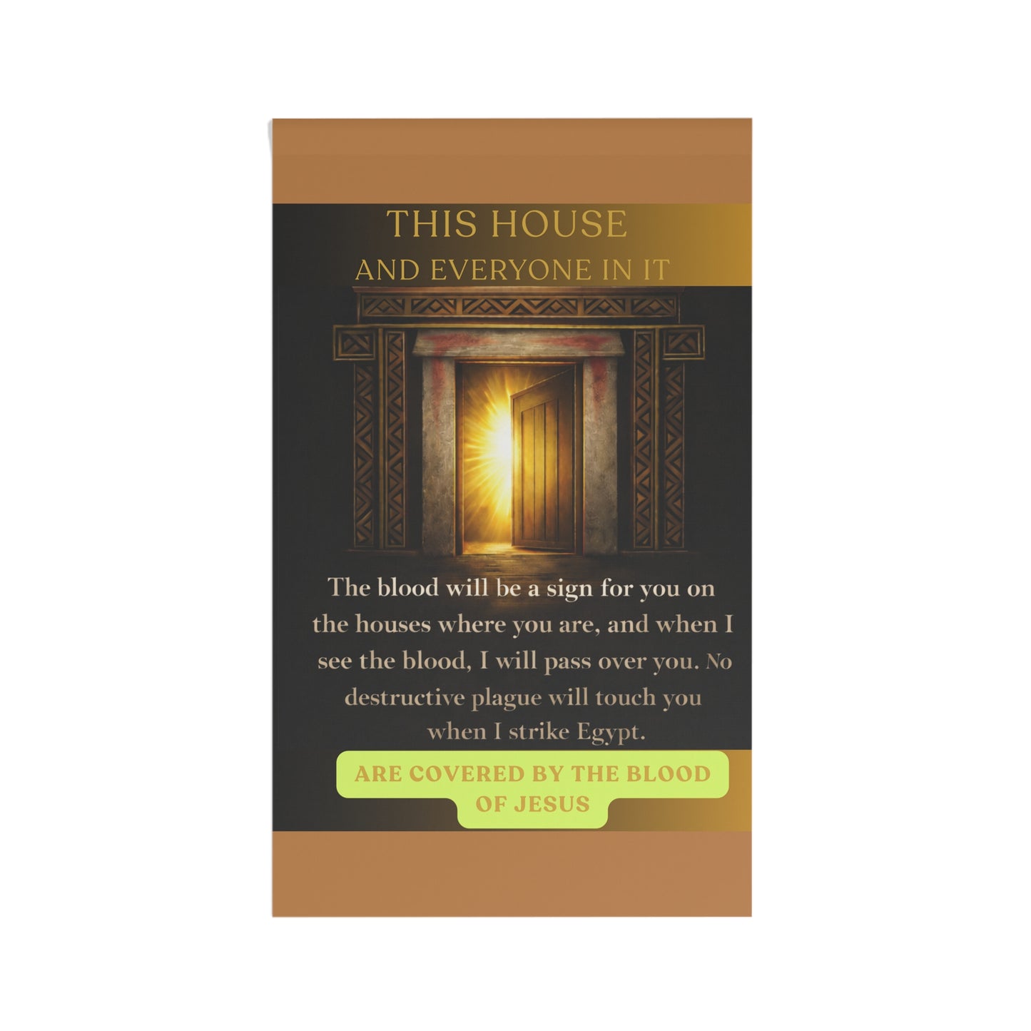 This House Is Covered  Faith Banner