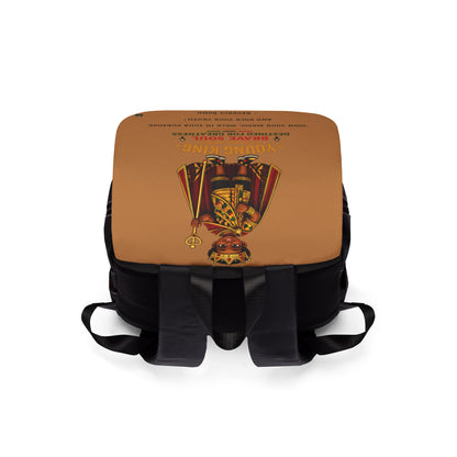 African Prince Backpack — Brown Casual Shoulder Bag