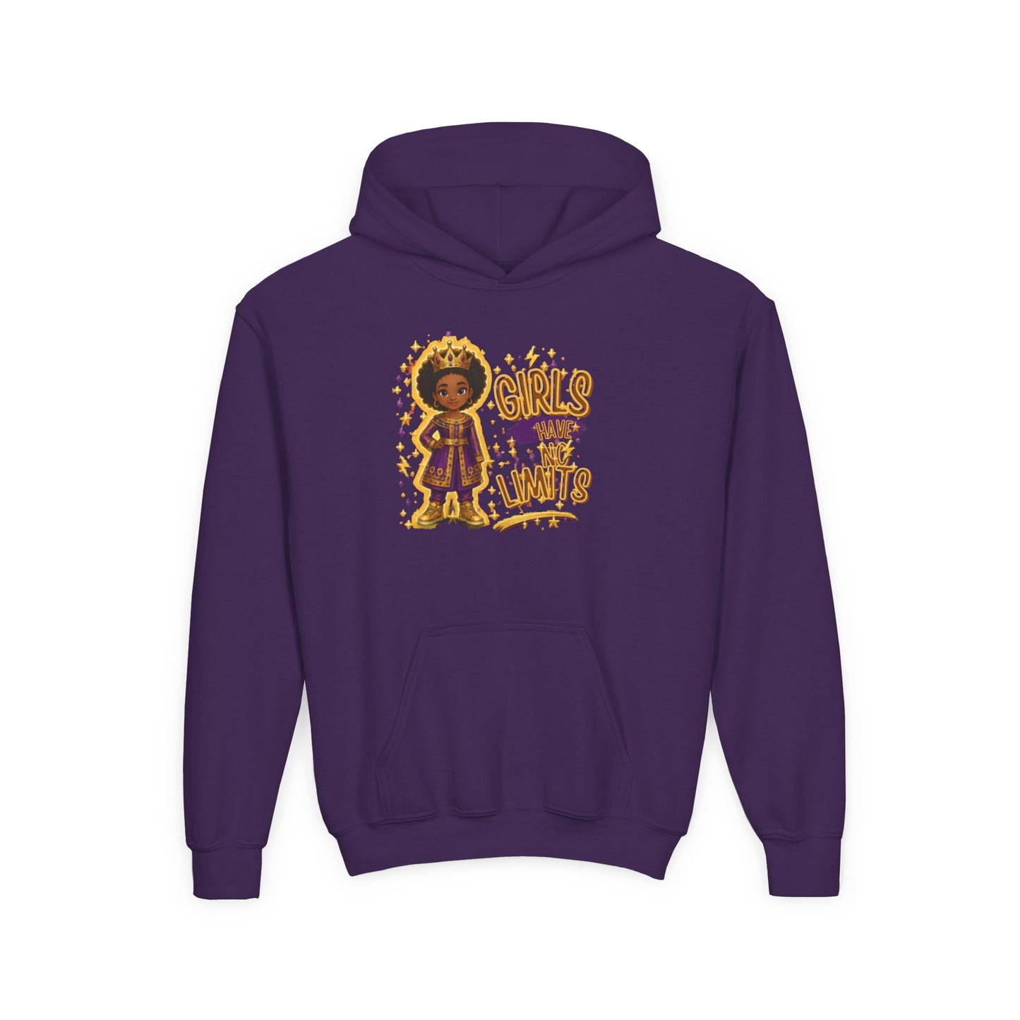 Young Queen – Girl's Empowerment Youth Hoodie