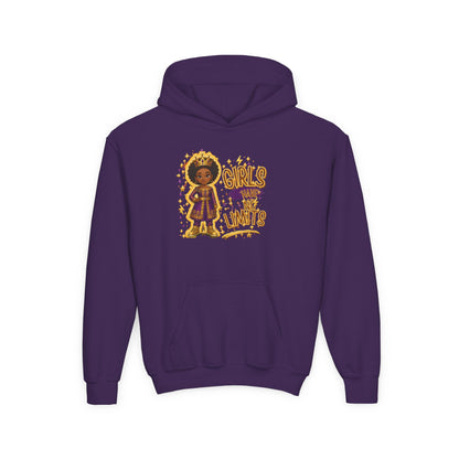 Young Queen – Girl's Empowerment Youth Hoodie