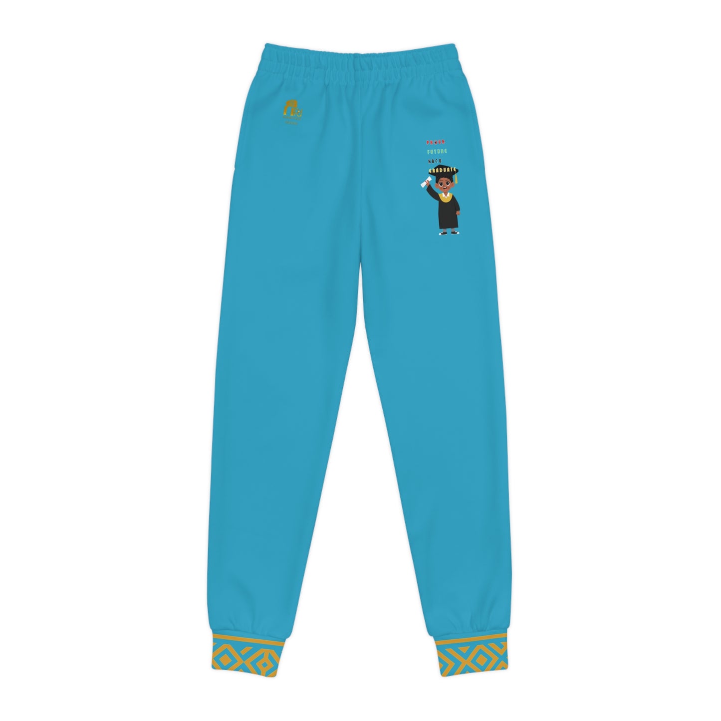 Future Legacy Proud HBCU Grad  Unisex Youth Joggers in Turquoise