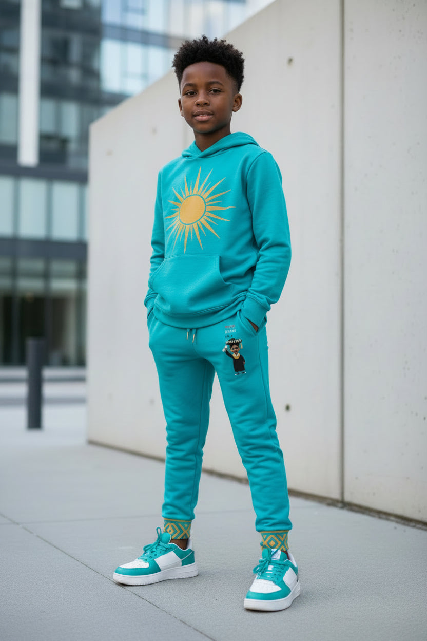 Future Legacy Proud HBCU Grad  Unisex Youth Joggers in Turquoise