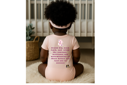 Future Doctor Argyle Print Graduate Short Sleeve Onesie Tee for Girls