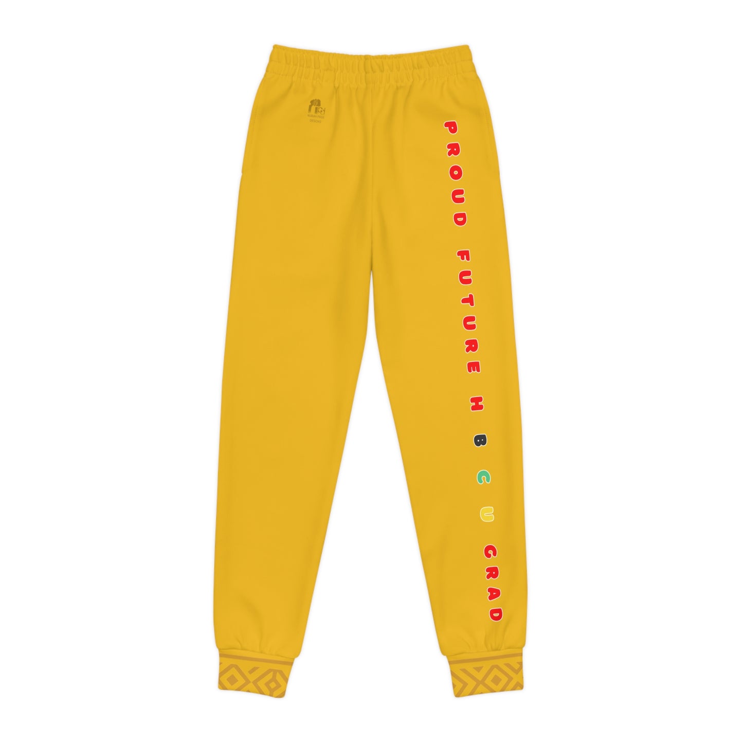Future Legacy – Proud HBCU Grad Unisex Youth Joggers in Yellow