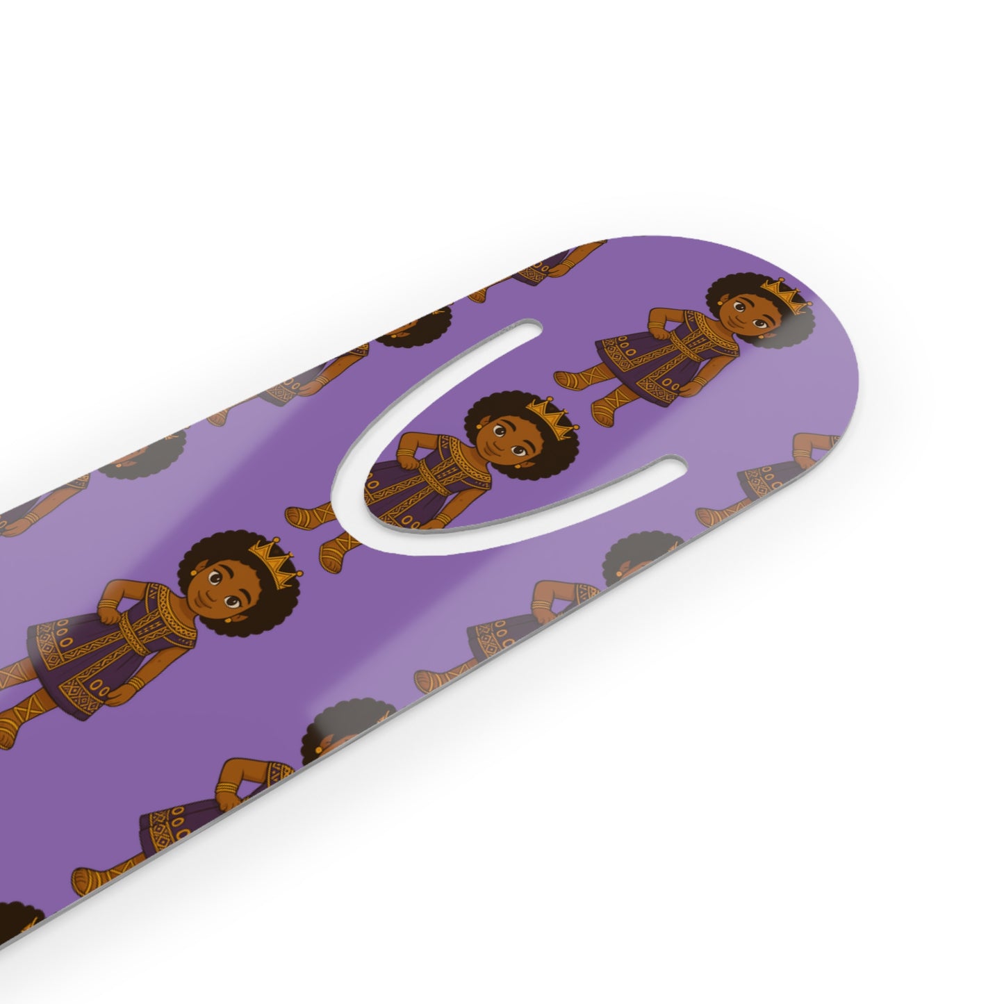 “Little Queen” Aluminum Bookmark – A Playful, Uplifting Companion for Black Girls Who Love to Read