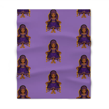 “Little Queen” Fleece Throw Blanket