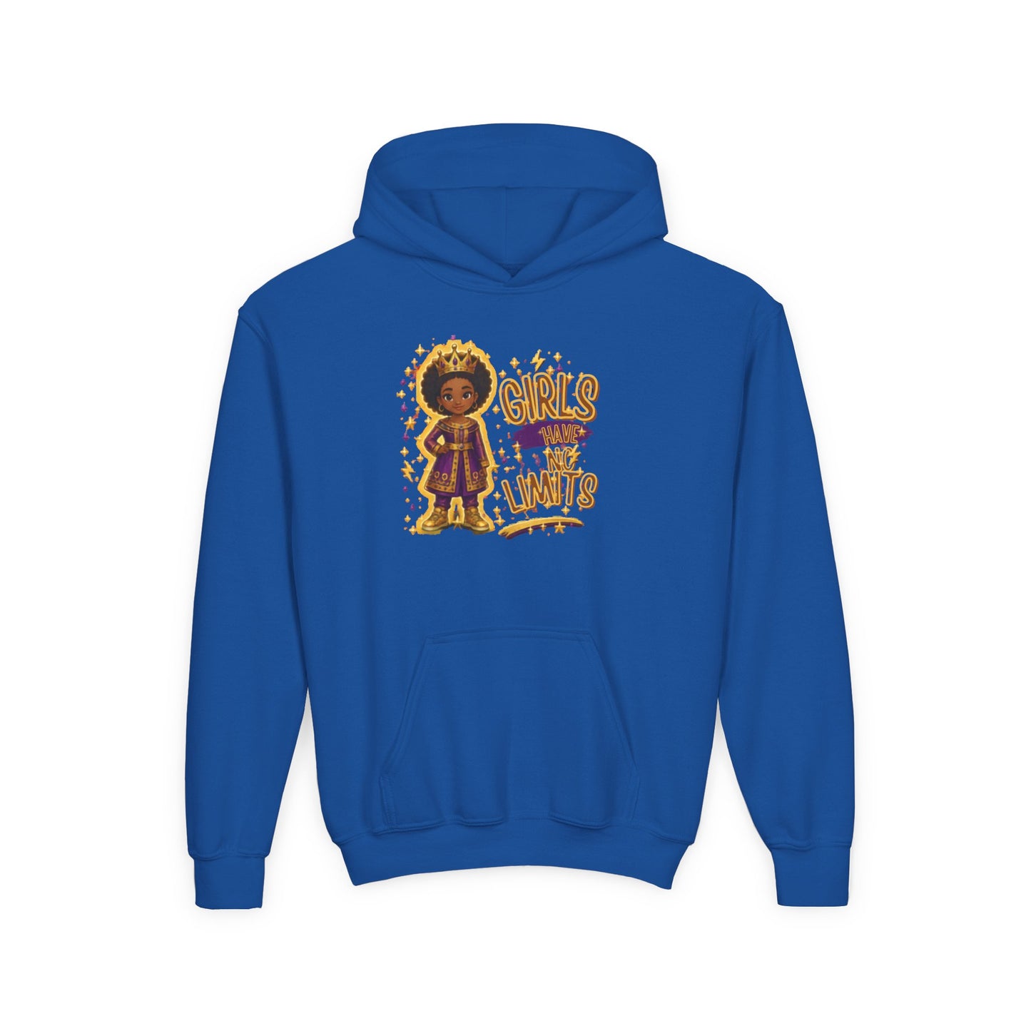 Young Queen – Girl's Empowerment Youth Hoodie